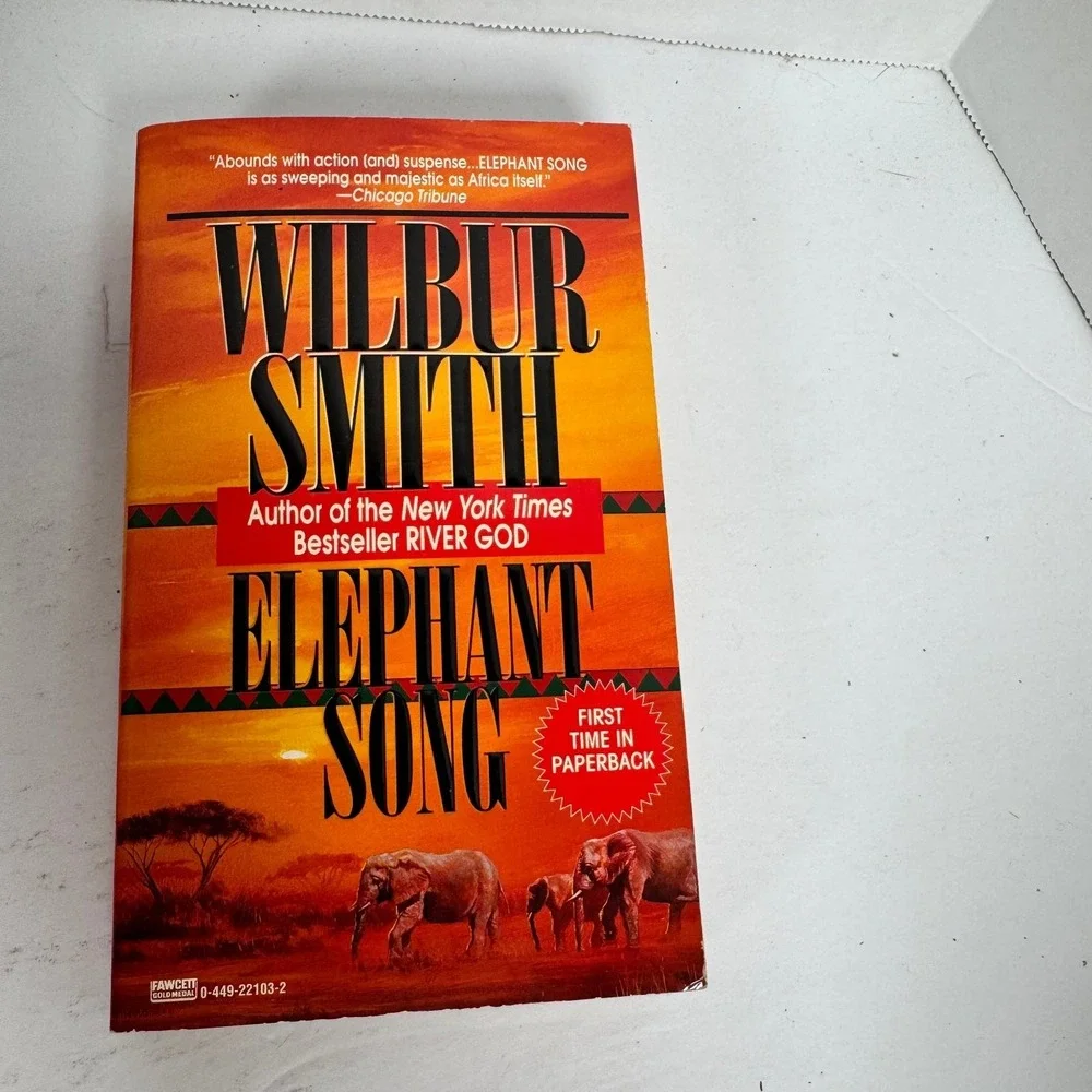 Elephant Song Wilbur Smith 1995 1st Printing Paperback Fiction Fawcett